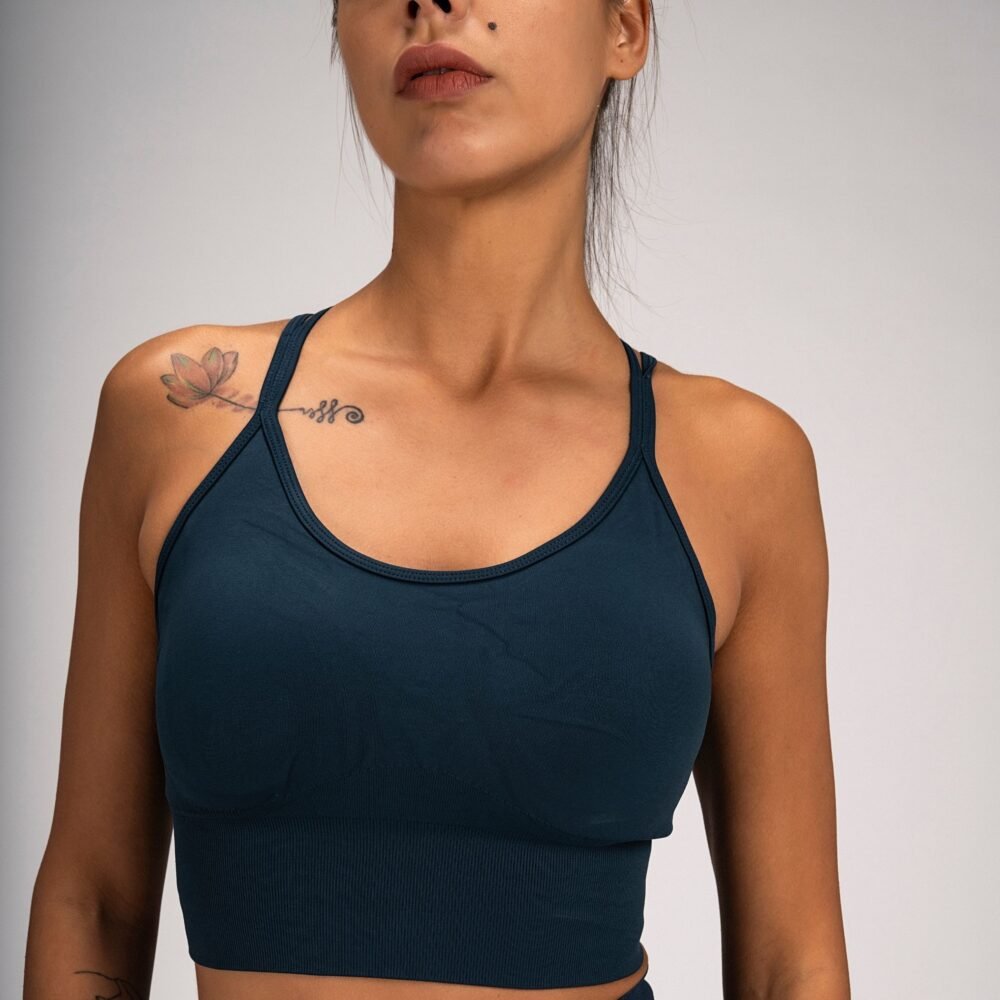 Body silk limited edition strappy bra & high waist leggings