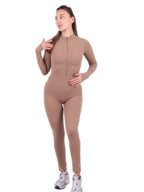Alpha Fit Full Jumpsuit Front Zip