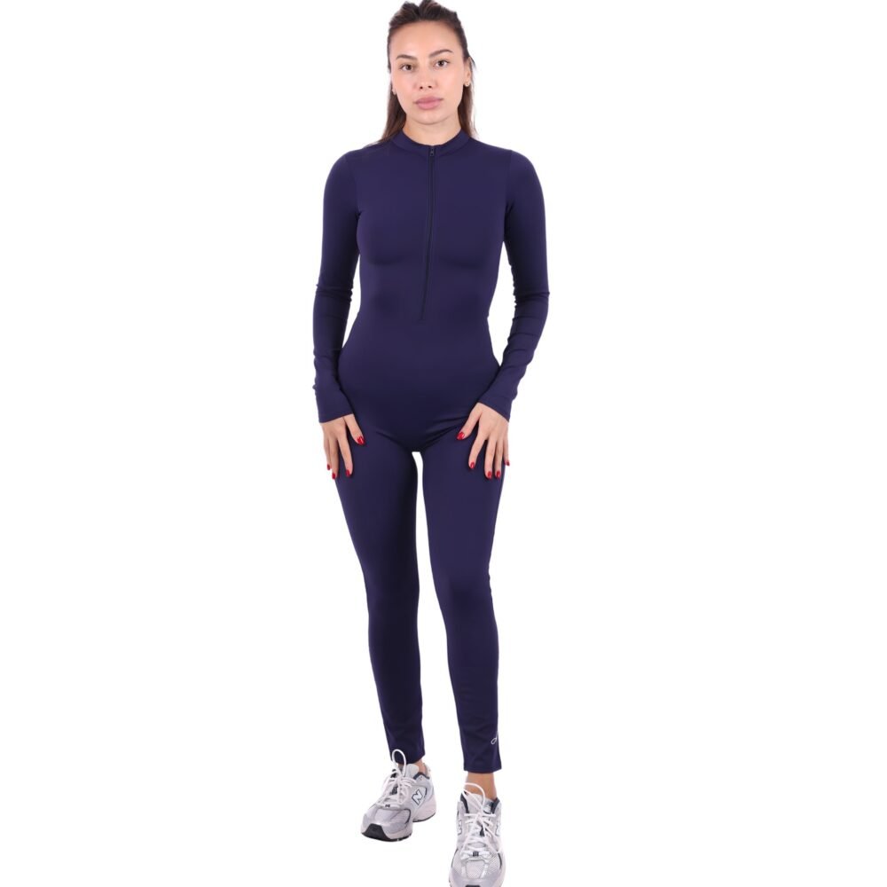 Alpha Fit Full Jumpsuit Front Zip Set