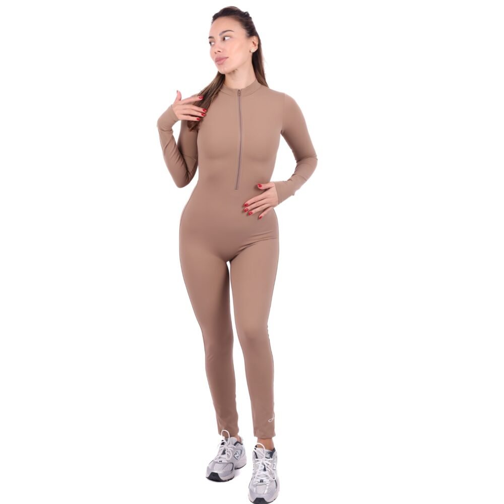 Alpha Fit Full Jumpsuit Front Zip Set