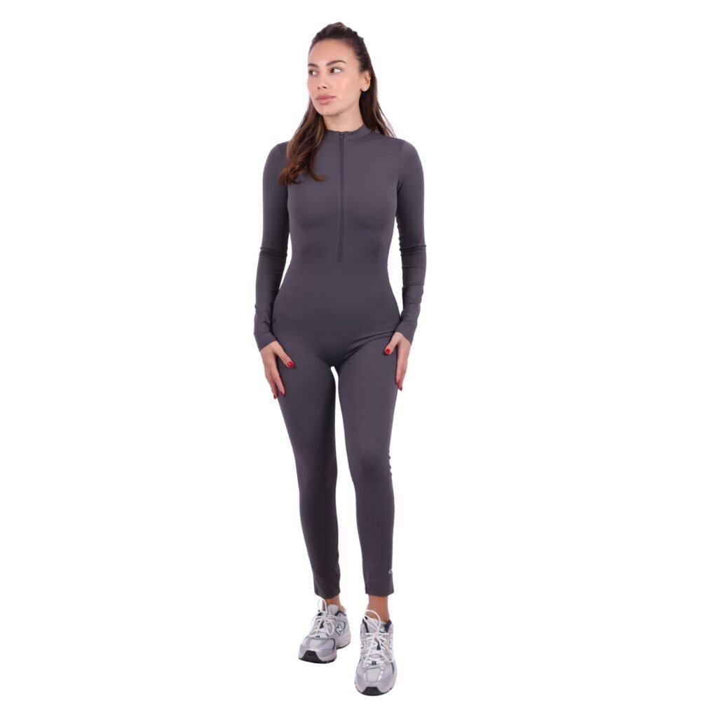 Alpha Fit Full Jumpsuit Front Zip Set