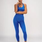 V Luxe athletic bra & High waist athletic leggings set