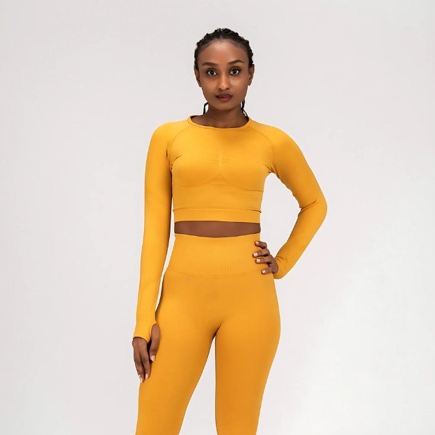 Everyday Seamless Athletic Crop Long Sleeves